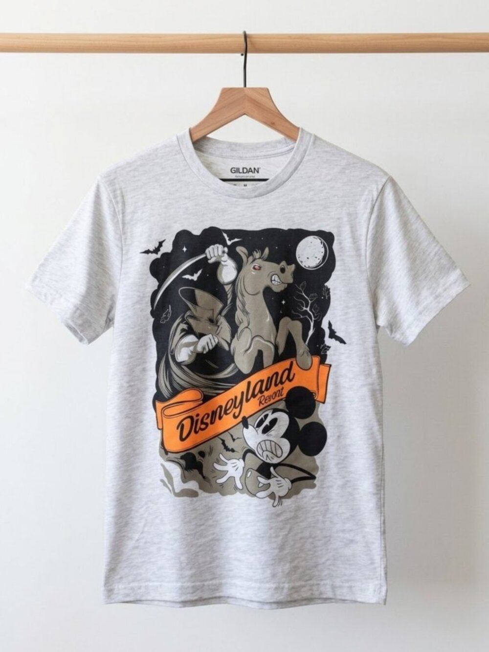Disneyland Halloween 2026 Mickey Mouse Headless Horseman T-Shirt Reprint